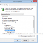 Allow Wake Timers Set To Disabled