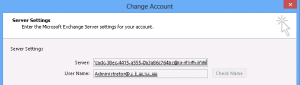 Mailbox GUID as server name