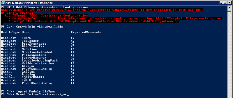 import-module-dirsync
