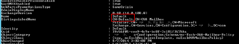 get-owamailboxpolicy after the change